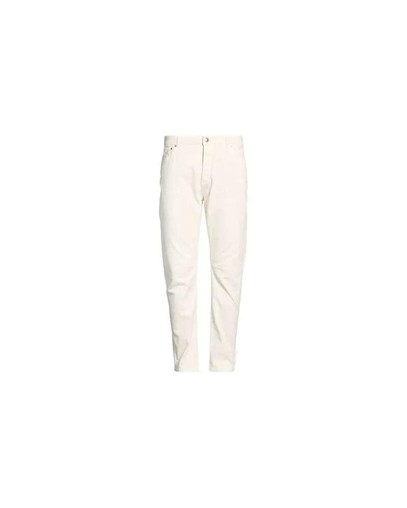 Brunello Cucinelli HOSEN & RÖCKE - Jeanshosenauf YOOX.COM Cremeweiß
