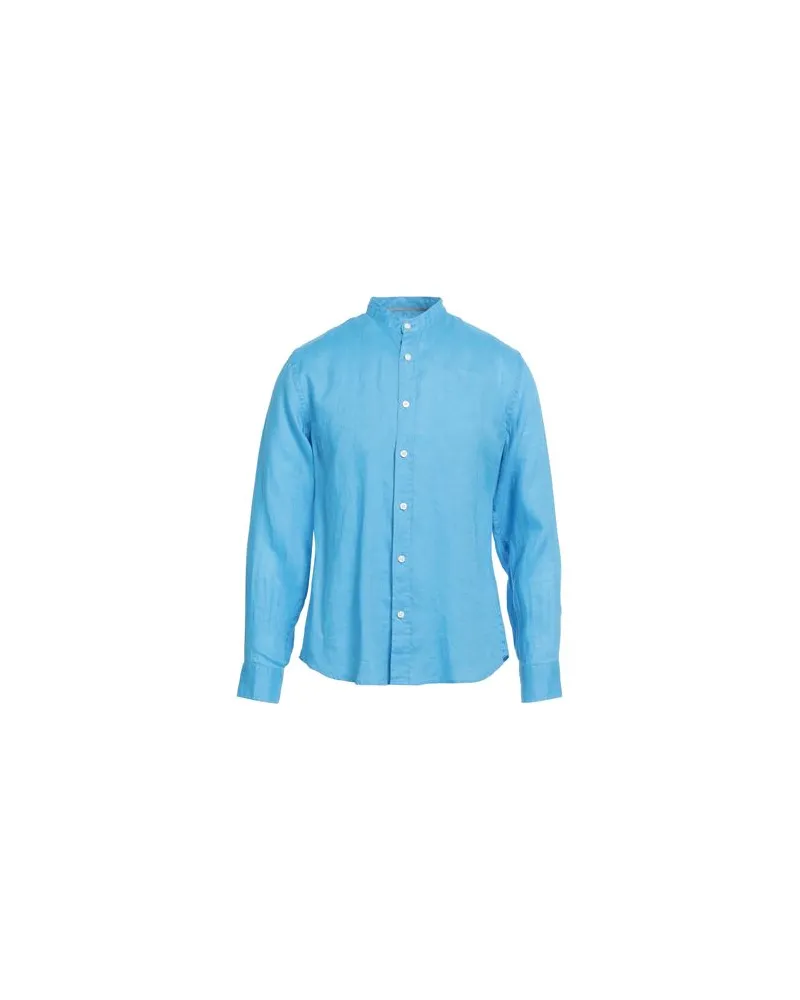 AT.P.CO TOPS - Hemdenauf YOOX.COM Azurblau