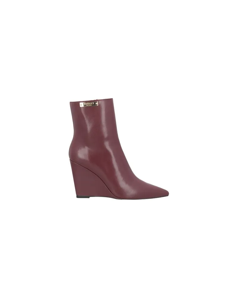 Twin-Set SCHUHE - Stiefelettenauf YOOX.COM Bordeaux