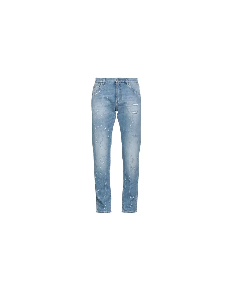Dolce & Gabbana HOSEN & RÖCKE - Jeanshosenauf YOOX.COM Blau