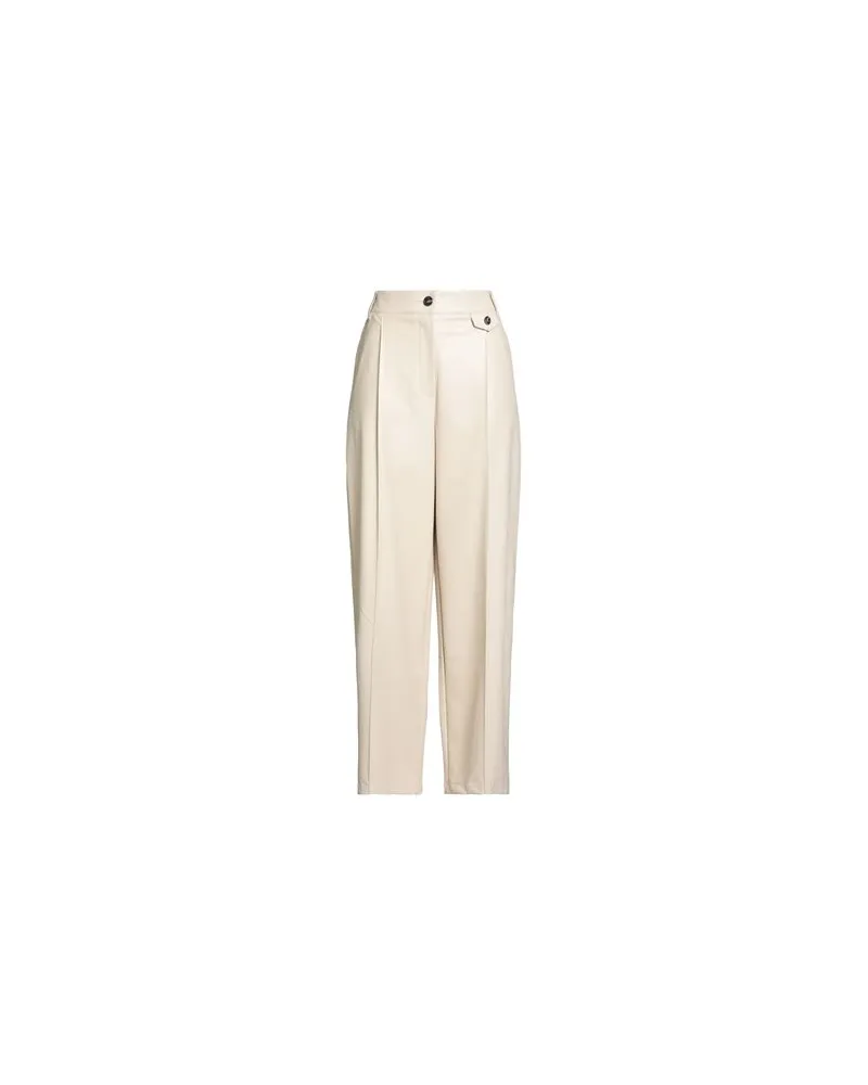 SOLOTRE HOSEN & RÖCKE - Hosenauf YOOX.COM Cremeweiß