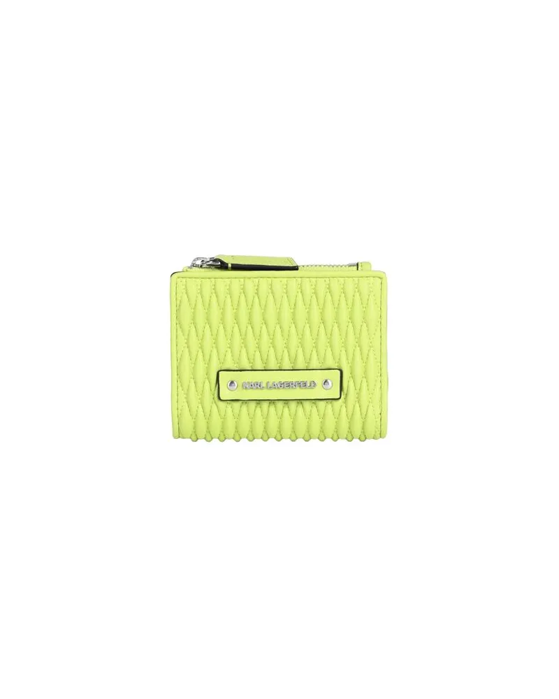 Karl Lagerfeld K/KUSHION QUILTED SM WALLET  - Kleinlederwaren - Brieftaschenauf YOOX.COM Limettengrün