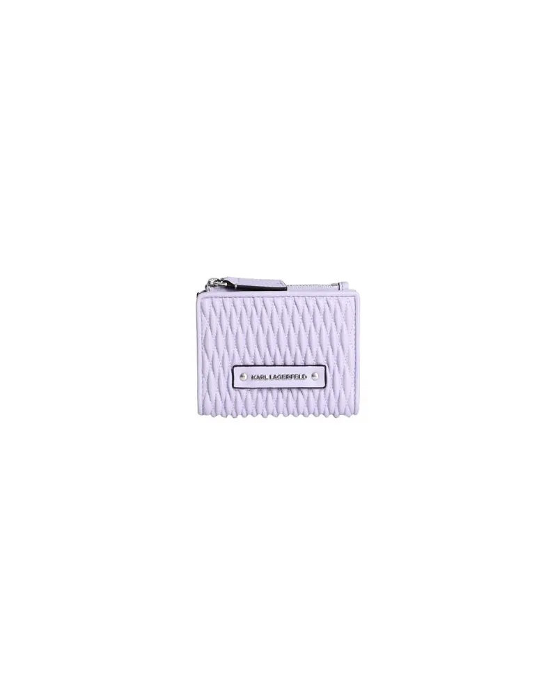 Karl Lagerfeld K/KUSHION QUILTED SM WALLET  - Kleinlederwaren - Brieftaschenauf YOOX.COM Lila