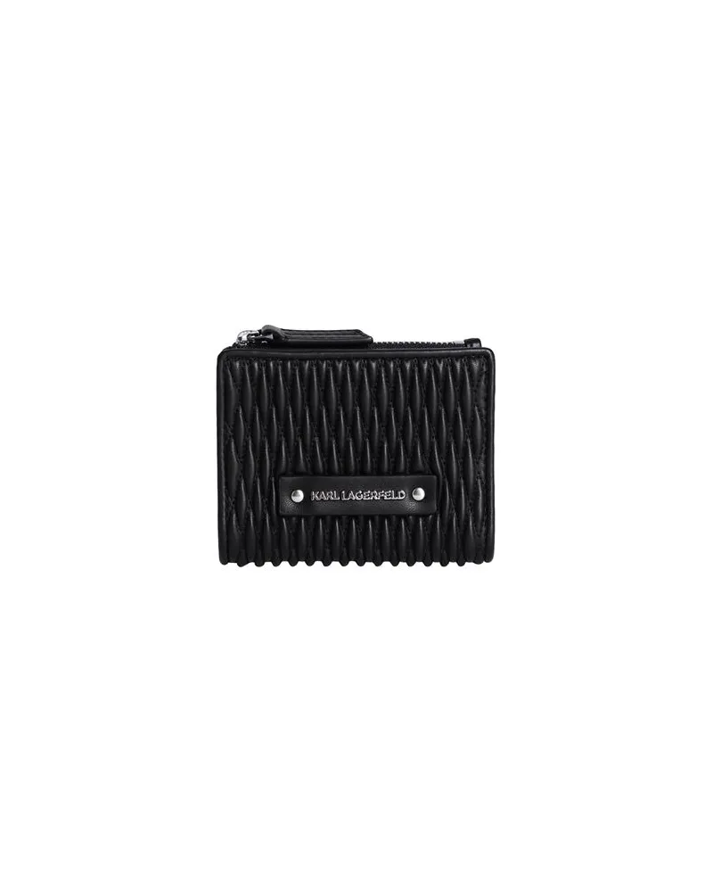 Karl Lagerfeld K/KUSHION QUILTED SM WALLET  - Kleinlederwaren - Brieftaschenauf YOOX.COM Schwarz