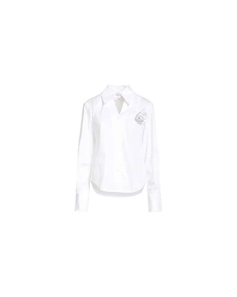 Blumarine TOPS - Hemdenauf YOOX.COM Weiß
