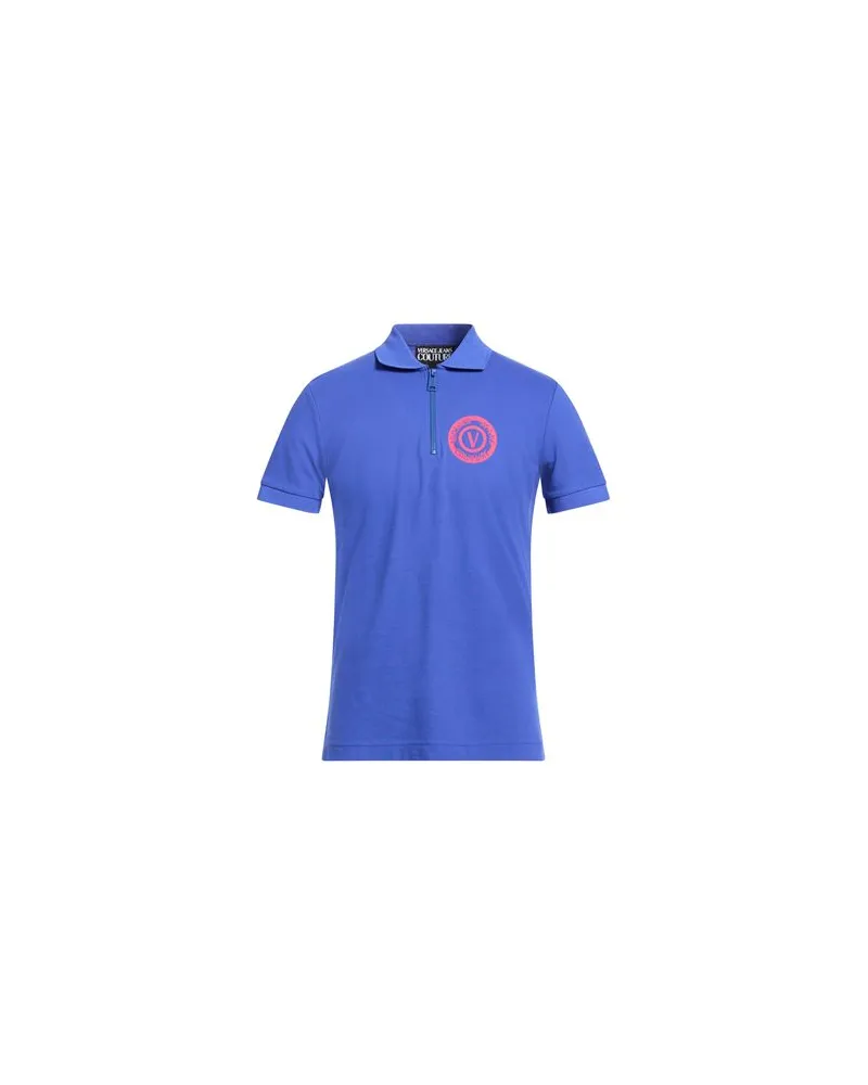 Versace Jeans TOPS - Poloshirtsauf YOOX.COM Blau