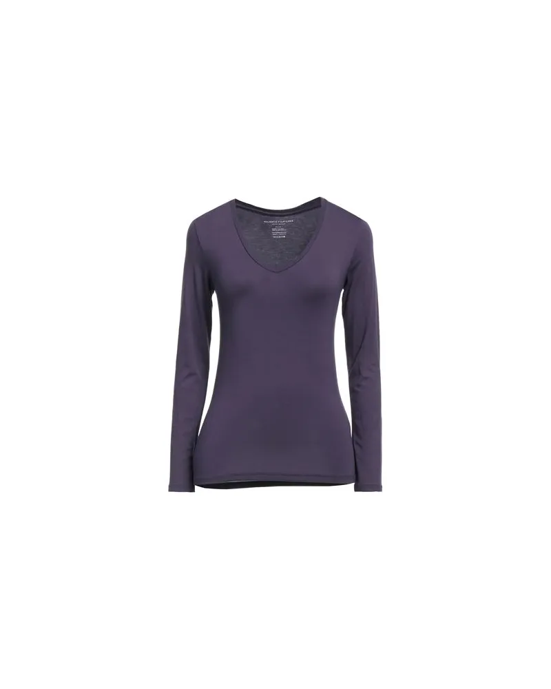 Majestic TOPS - T-shirtsauf YOOX.COM Dunkelviolett