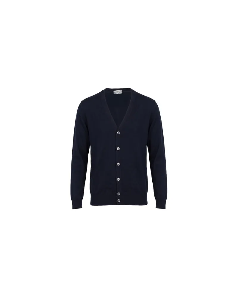 John Smedley STRICKWAREN - Strickjackenauf YOOX.COM Nachtblau