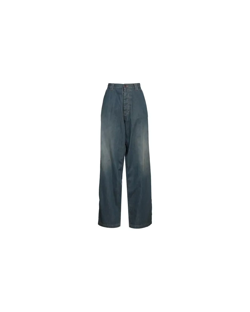 Maison Margiela HOSEN & RÖCKE - Jeanshosenauf YOOX.COM Blau
