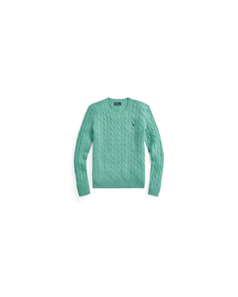 Ralph Lauren CABLE-KNIT WOOL-CASHMERE SWEATER  - STRICKWAREN - Pulloverauf YOOX.COM Grün