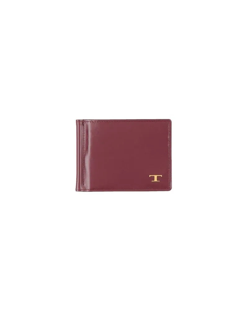 TOD'S Kleinlederwaren - Brieftaschenauf YOOX.COM Bordeaux