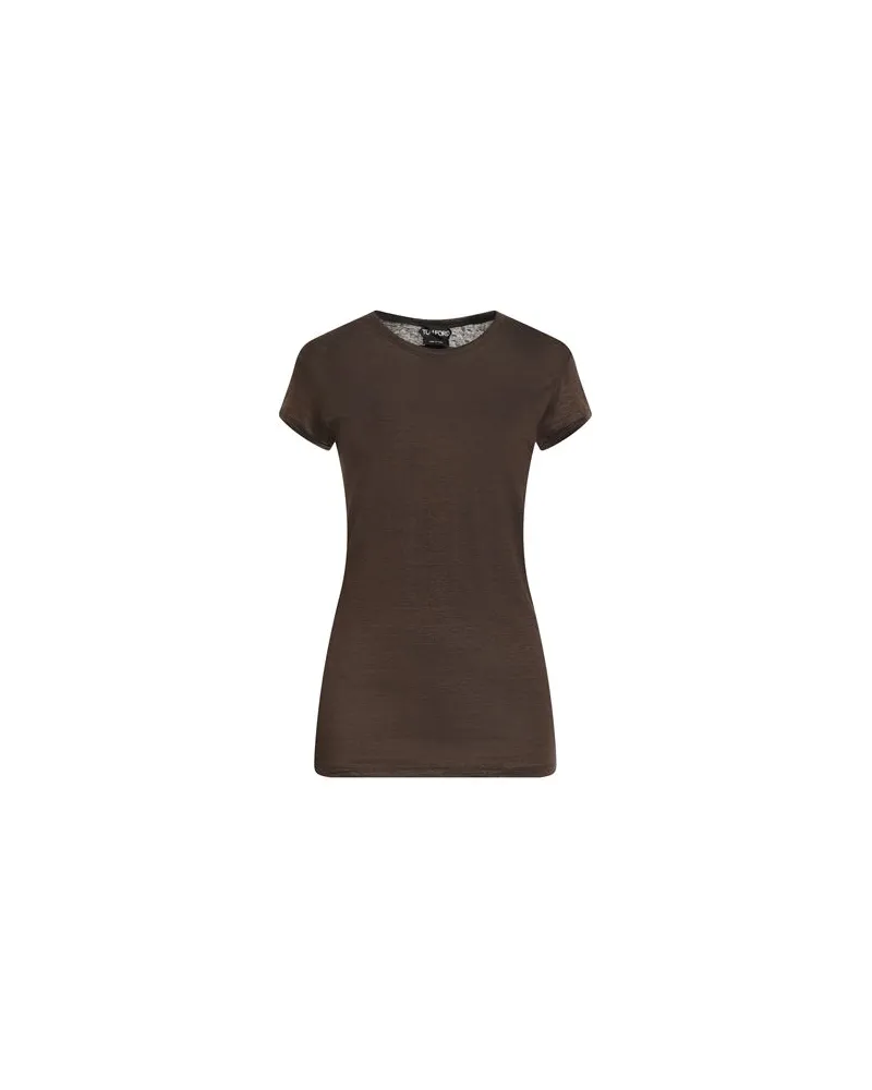 Tom Ford TOPS - T-shirtsauf YOOX.COM Dunkelbraun