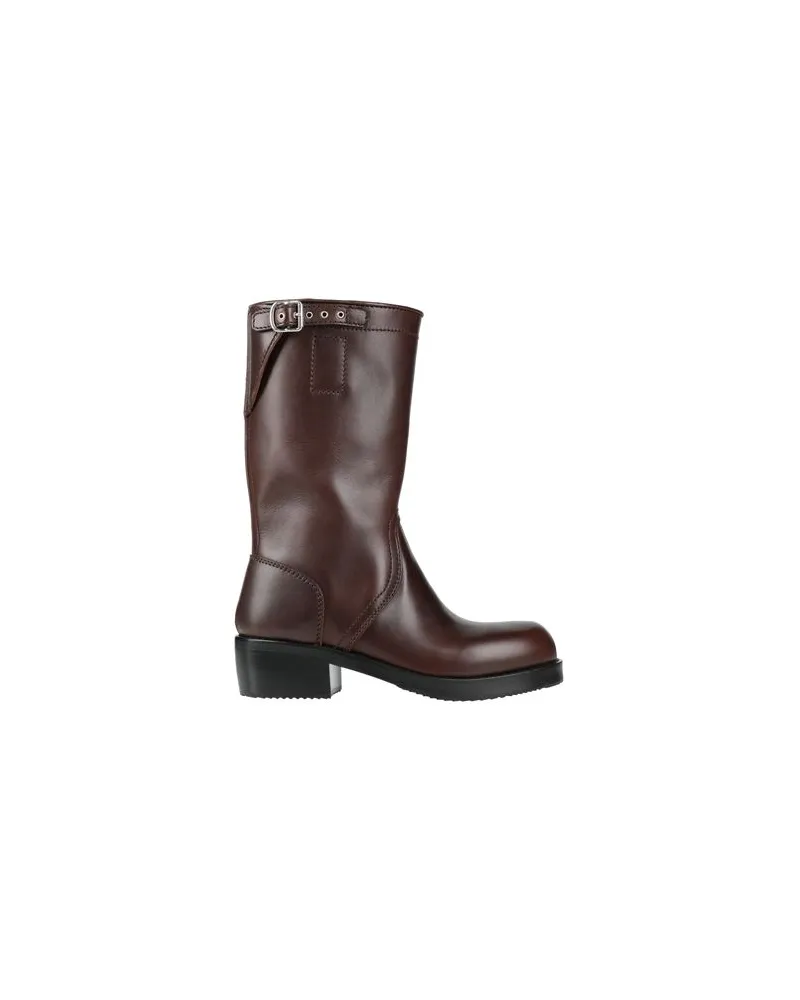 Dries van Noten SCHUHE - Stiefelauf YOOX.COM Dunkelbraun