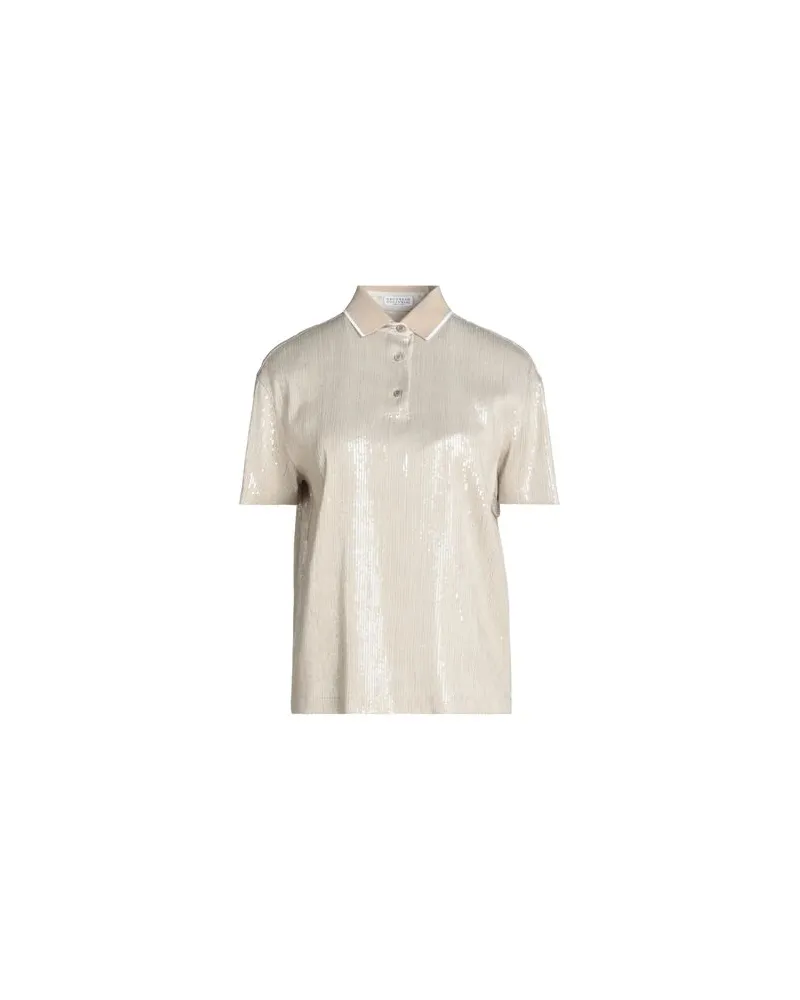 Brunello Cucinelli TOPS - Poloshirtsauf YOOX.COM Beige