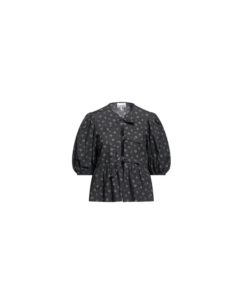 Ganni TOPS - Hemdenauf YOOX.COM Schwarz