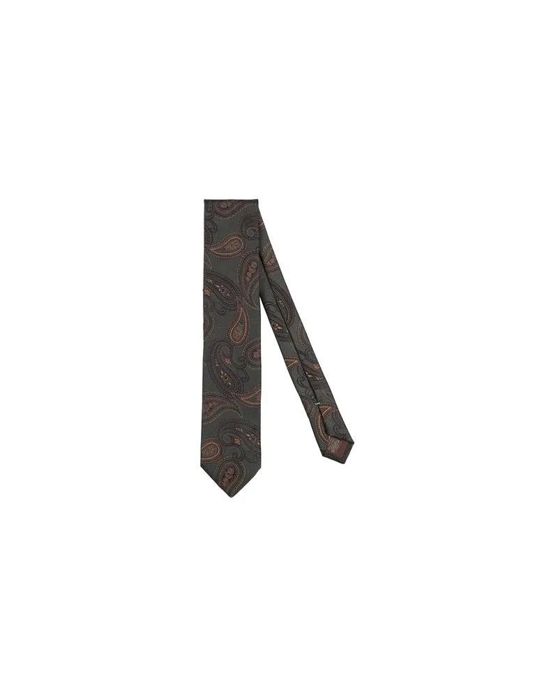 Canali ACCESSOIRES - Krawatten & Fliegenauf YOOX.COM Dunkelgrün