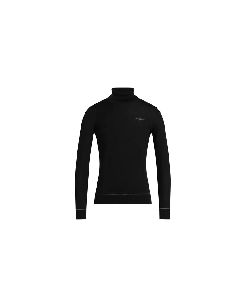 Aeronautica Militare STRICKWAREN - Rollkragenpulloverauf YOOX.COM Schwarz