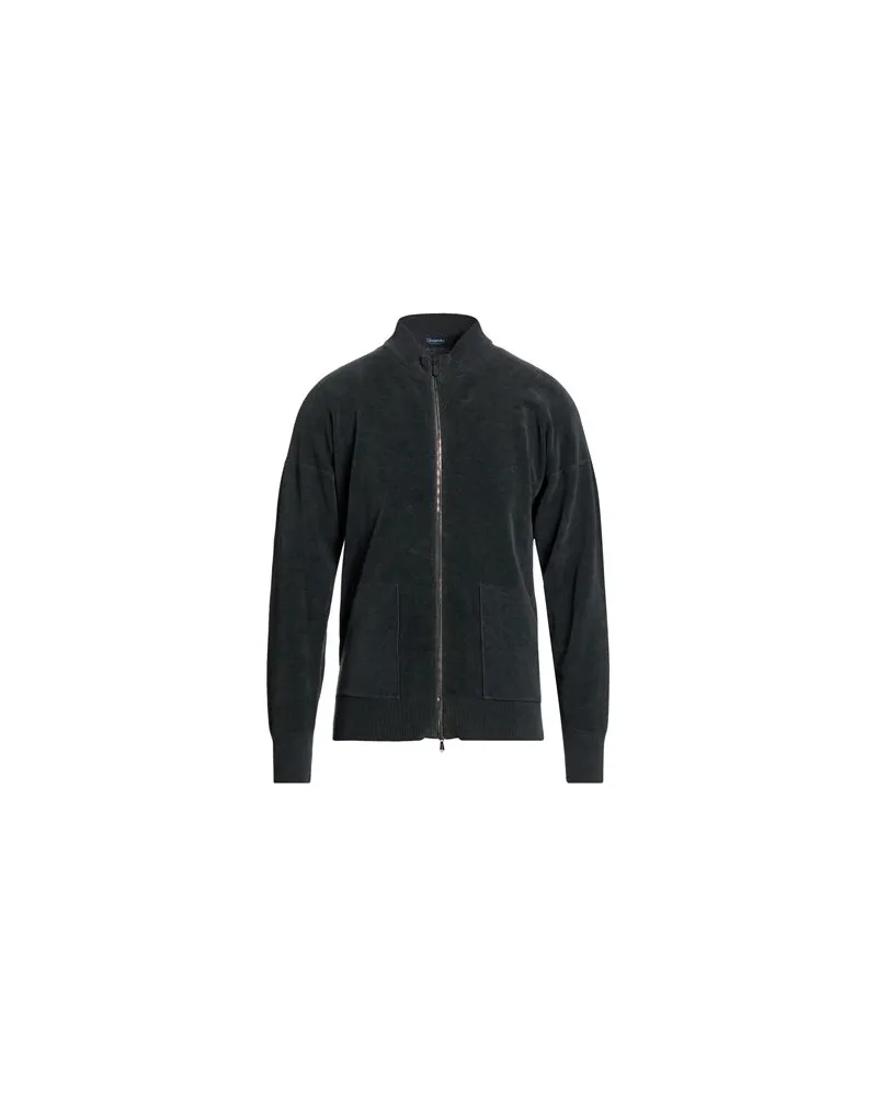 Drumohr  STRICKWAREN - Strickjackenauf YOOX.COM Dunkelgrün