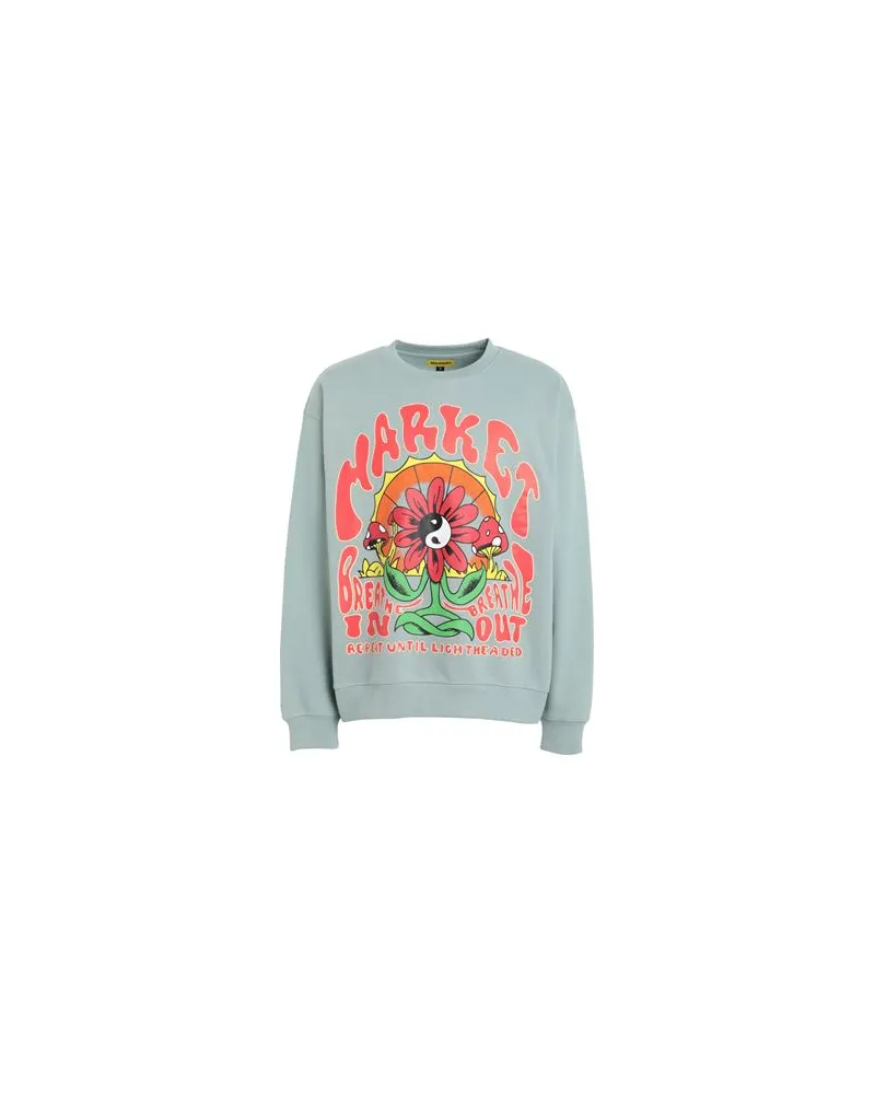Market BREATHWORK CREWNECK SWEATSHIRT  - TOPS - Sweatshirtsauf YOOX.COM Salbeigrün
