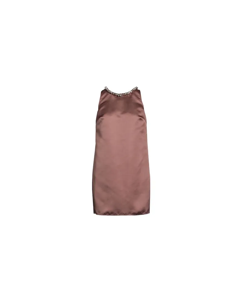 Elisabetta Franchi KLEIDER - Mini-Kleiderauf YOOX.COM Braun