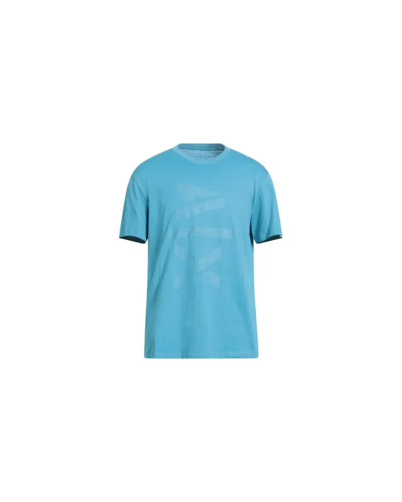 Armani Exchange TOPS - T-shirtsauf YOOX.COM Azurblau