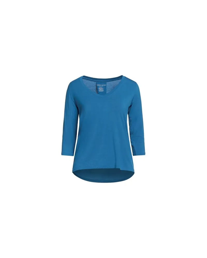 Majestic TOPS - T-shirtsauf YOOX.COM Azurblau