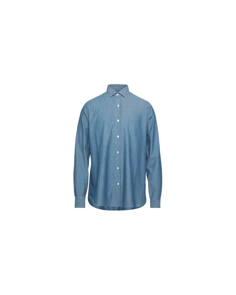 Salvatore Piccolo TOPS - Jeanshemdenauf YOOX.COM Blau