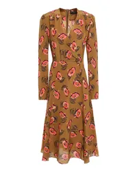 Etro Midi-Kleid Braun