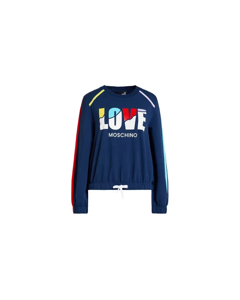 Moschino TOPS - Sweatshirtsauf YOOX.COM Marineblau
