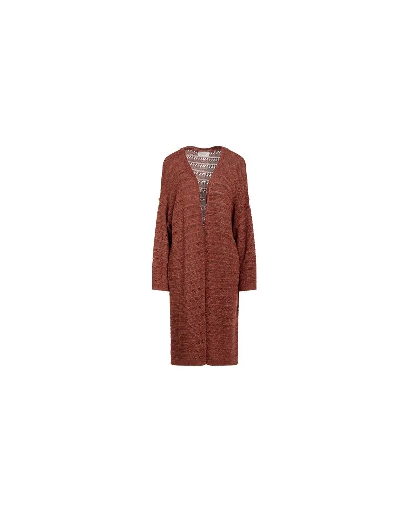 VICOLO STRICKWAREN - Strickjackenauf YOOX.COM Rostrot