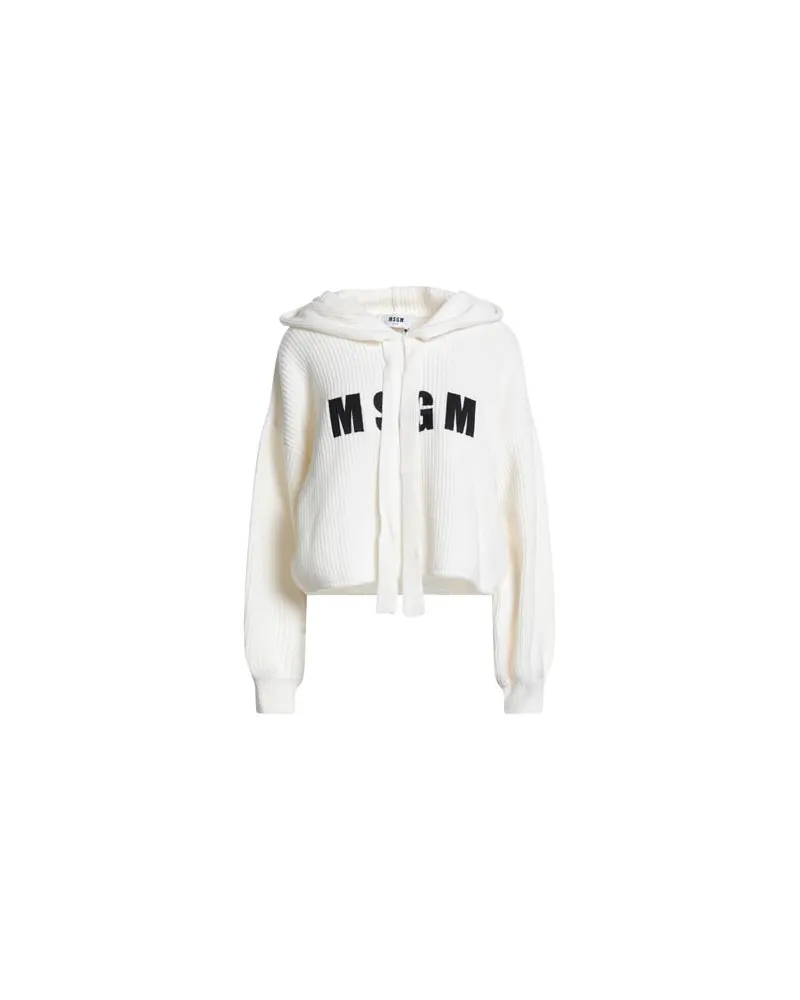 MSGM STRICKWAREN - Pulloverauf YOOX.COM Cremeweiß