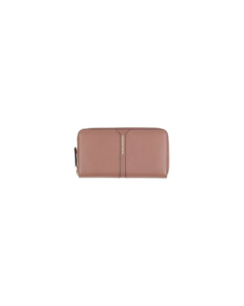 Piquadro Kleinlederwaren - Brieftaschenauf YOOX.COM Schokobraun