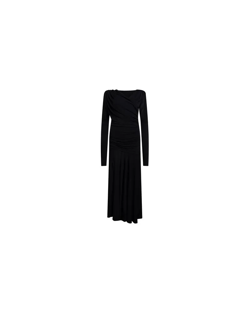 Ganni KLEIDER - Maxi-Kleiderauf YOOX.COM Schwarz