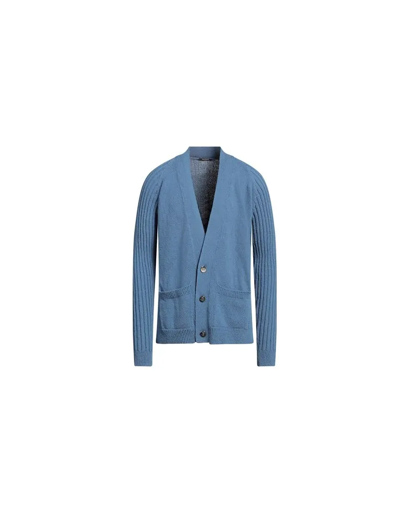 Balmain STRICKWAREN - Strickjackenauf YOOX.COM Taubenblau