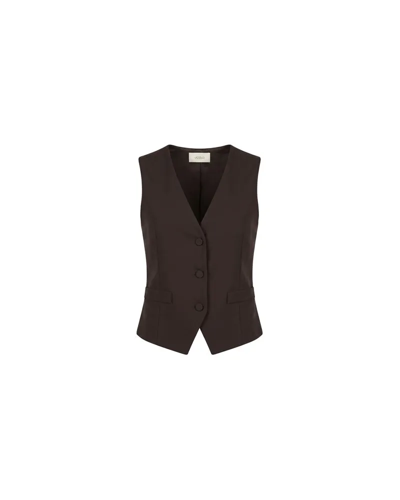 VICOLO ANZÜGE und CO-ORDS - Couture-Westenauf YOOX.COM Dunkelbraun