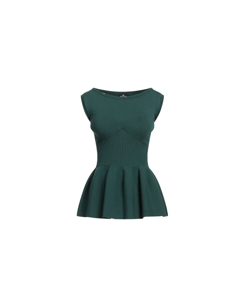 Elisabetta Franchi TOPS - Topsauf YOOX.COM Dunkelgrün