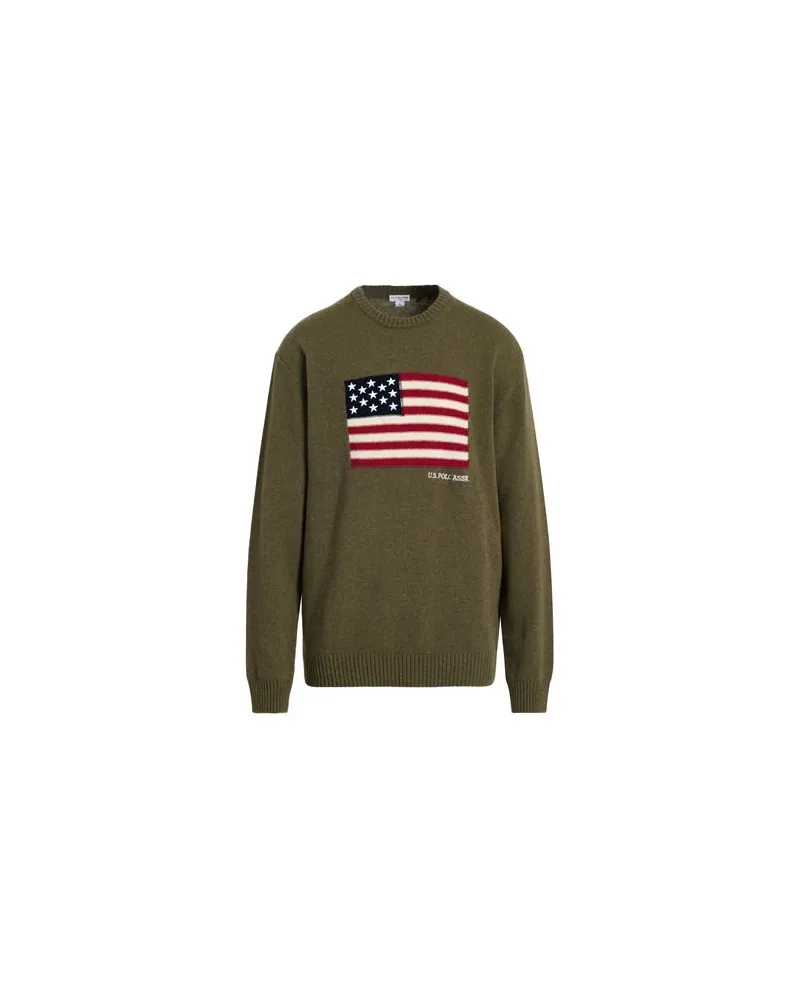 U.S. Polo Assn.  STRICKWAREN - Pulloverauf YOOX.COM Militärgrün