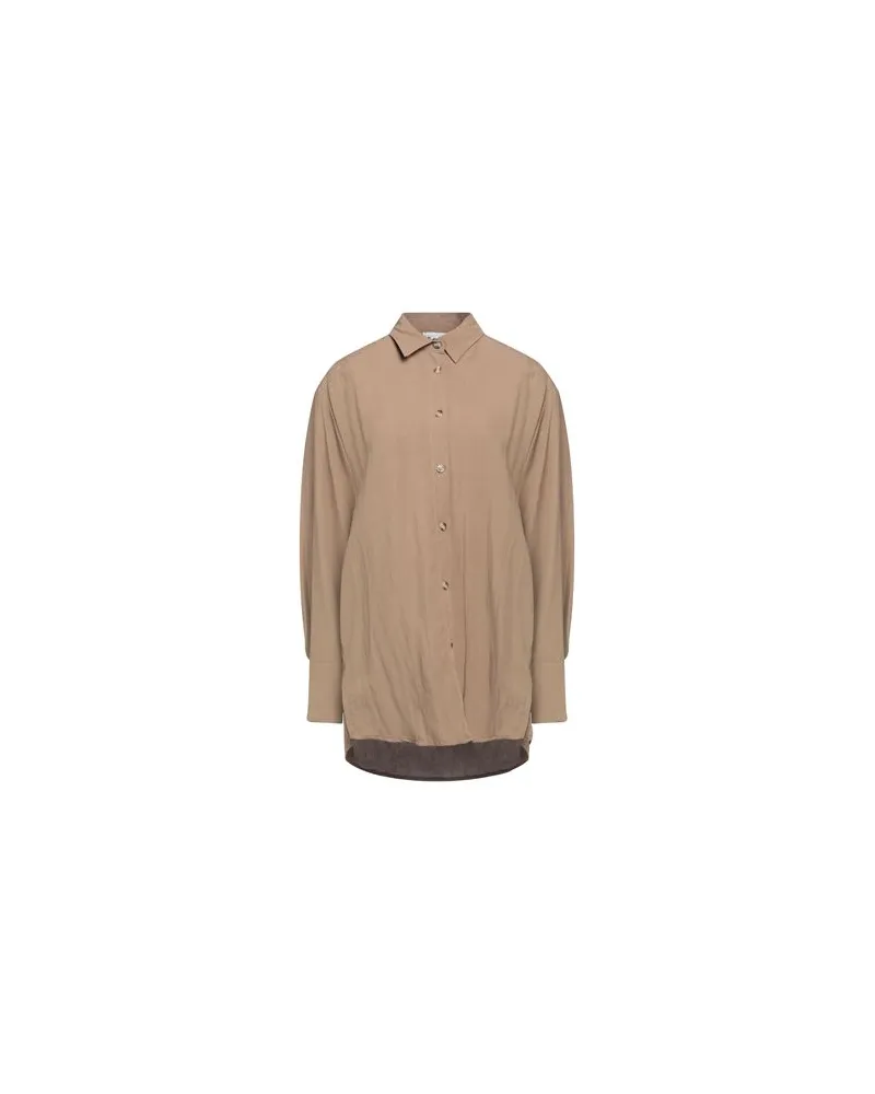 BERNA TOPS - Hemdenauf YOOX.COM Khaki