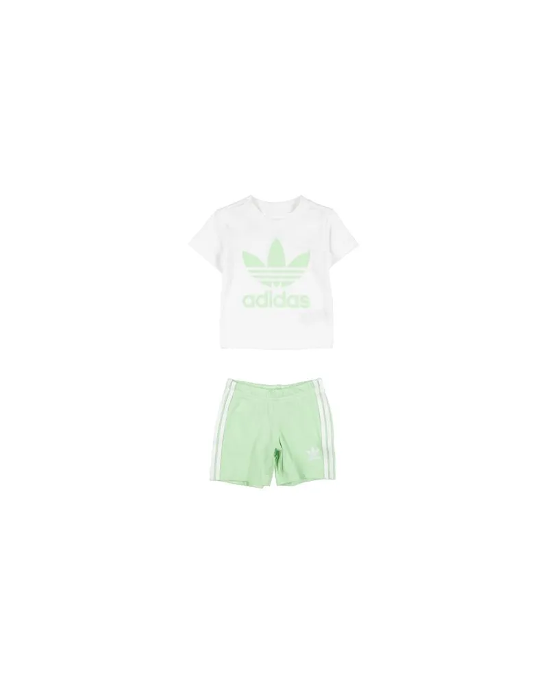 adidas SHORT TEE SET  - NEUGEBORENE - Babykleidung-Setsauf YOOX.COM Weiß