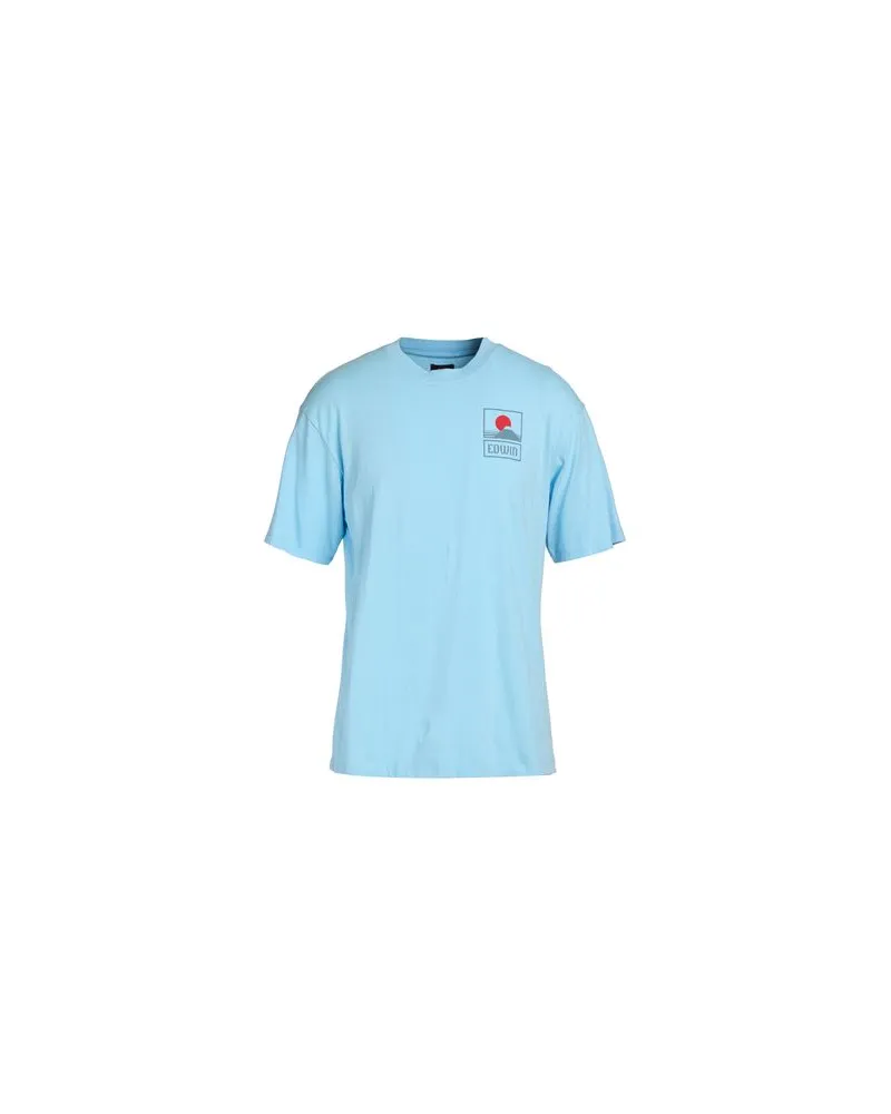 Edwin Jeans TOPS - T-shirtsauf YOOX.COM Hellblau