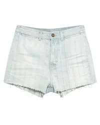 Saint Laurent Jeansshorts Blau