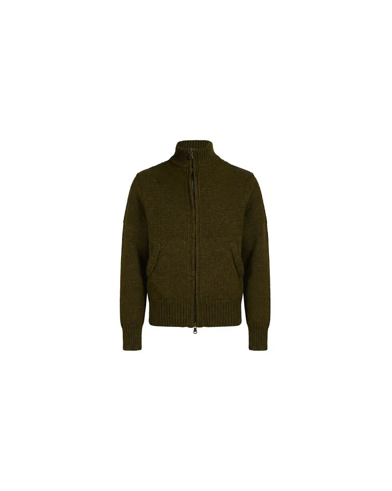 Irish Crone STRICKWAREN - Strickjackenauf YOOX.COM Militärgrün