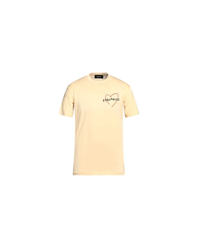 Dsquared2 TOPS - T-shirtsauf YOOX.COM Pastellgelb