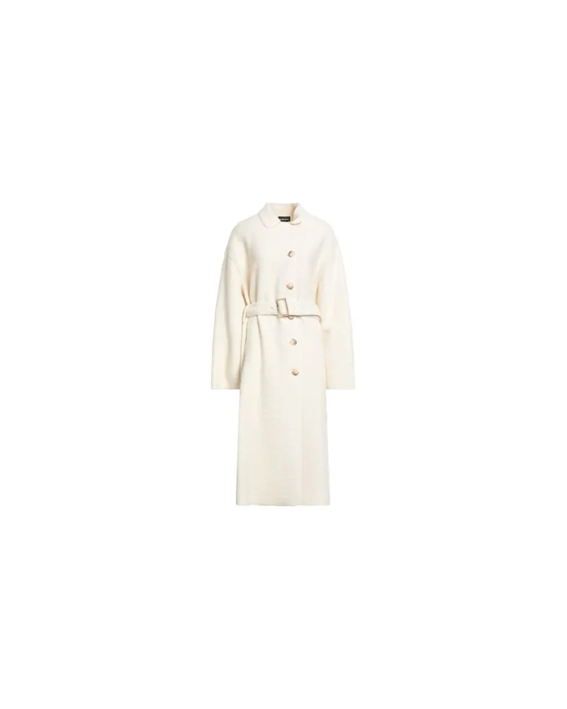 Emporio Armani JACKEN & MÄNTEL - Mäntelauf YOOX.COM Cremeweiß