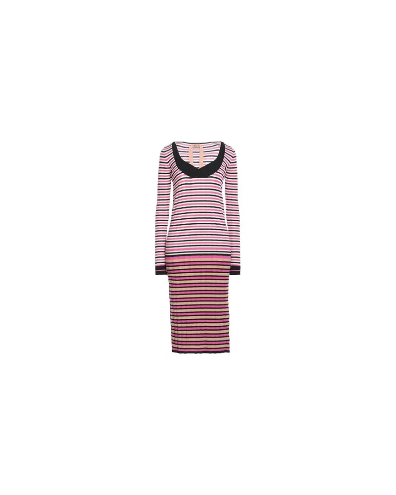 N° 21 KLEIDER - Midi-Kleiderauf YOOX.COM Fuchsia