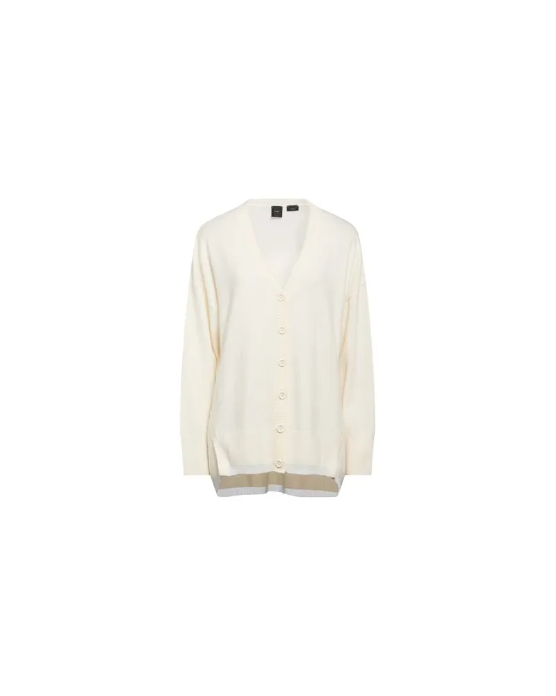Pinko STRICKWAREN - Strickjackenauf YOOX.COM Cremeweiß