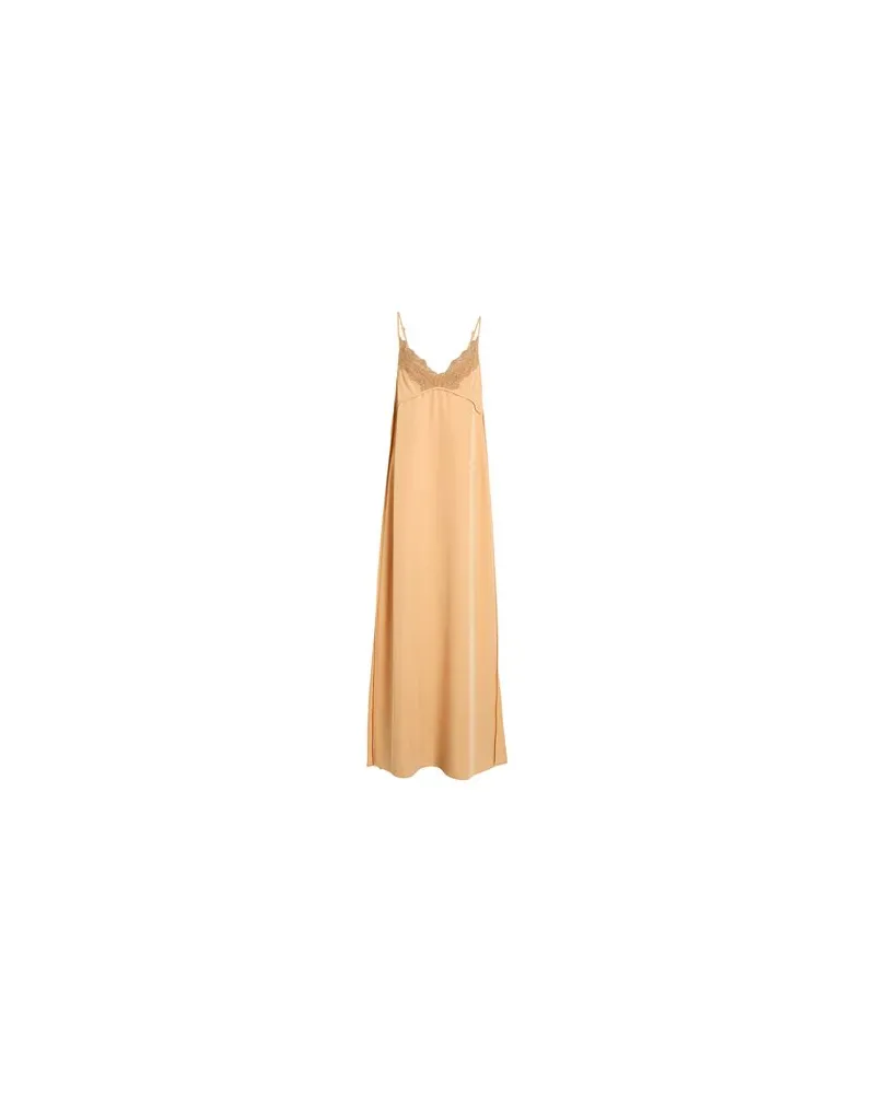 ALYSI KLEIDER - Maxi-Kleiderauf YOOX.COM Kamel