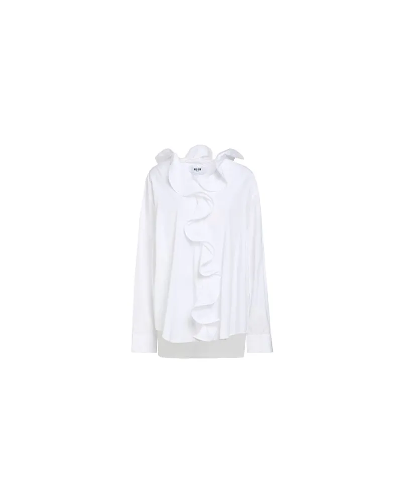 MSGM TOPS - Hemdenauf YOOX.COM Weiß