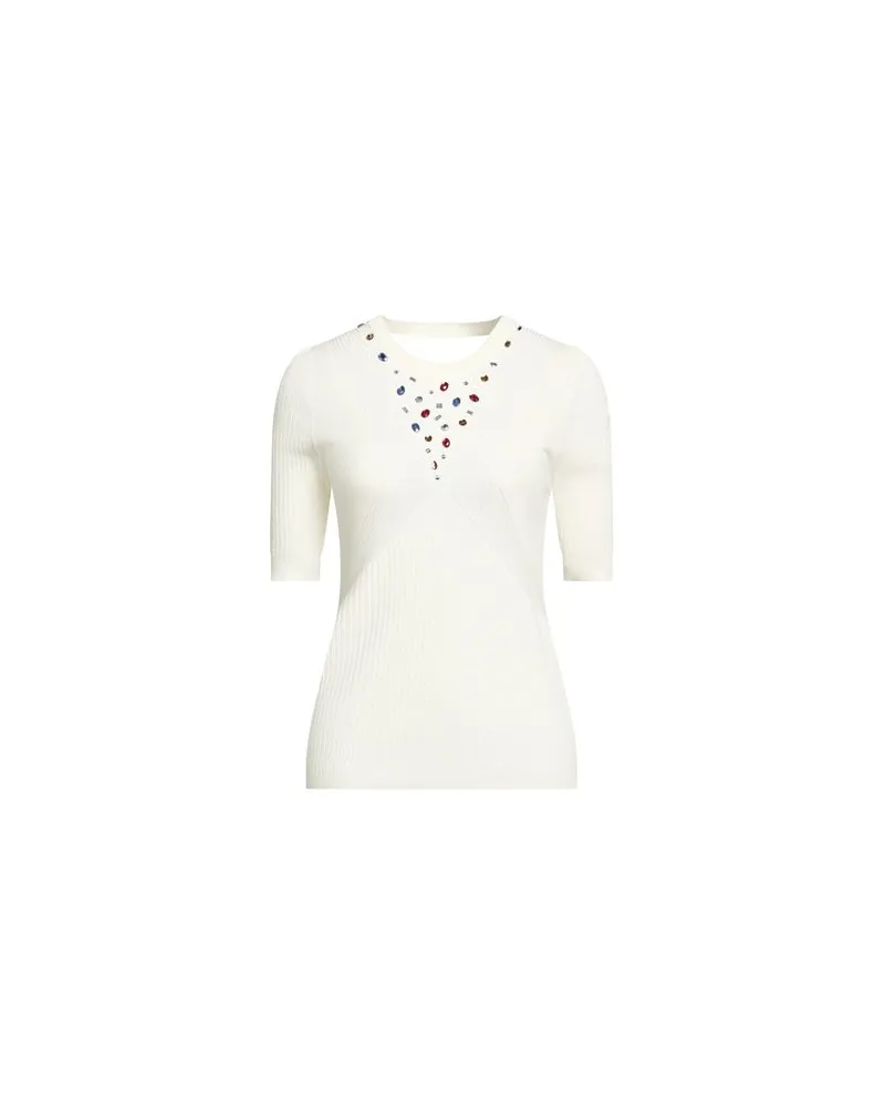Liu Jo BETTER - STRICKWAREN - Pulloverauf YOOX.COM Elfenbein