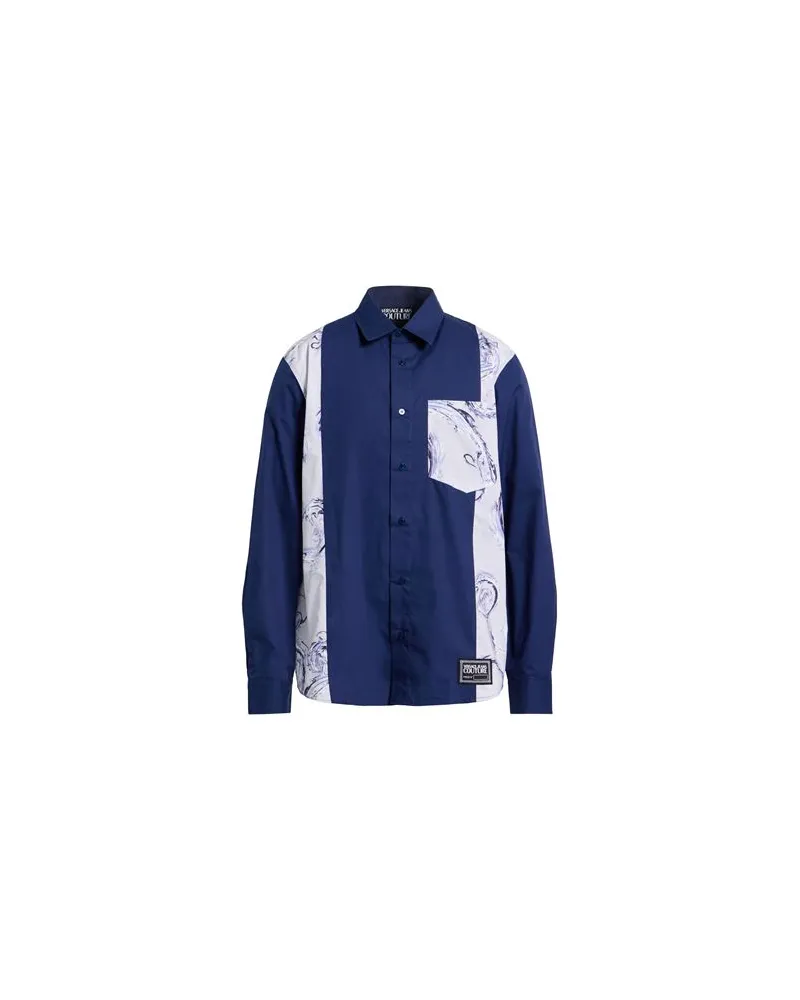 Versace Jeans TOPS - Hemdenauf YOOX.COM Blau